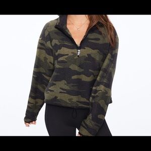 Victoria secret size small camo half zip